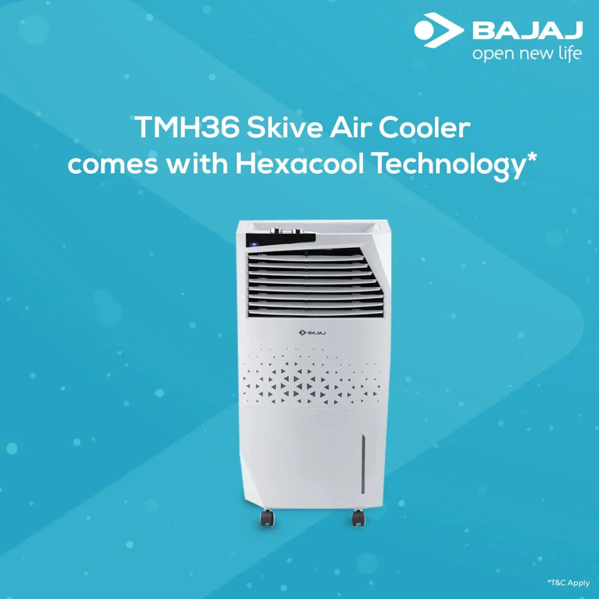 Bajaj Air Cooler TMH36 SKIVE 36 L White