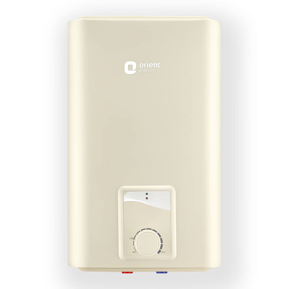 Orient Electric Evoke 25L Storage Glassline Water Heater(Geyser), 5-star BEE rated, Suitable for high rise