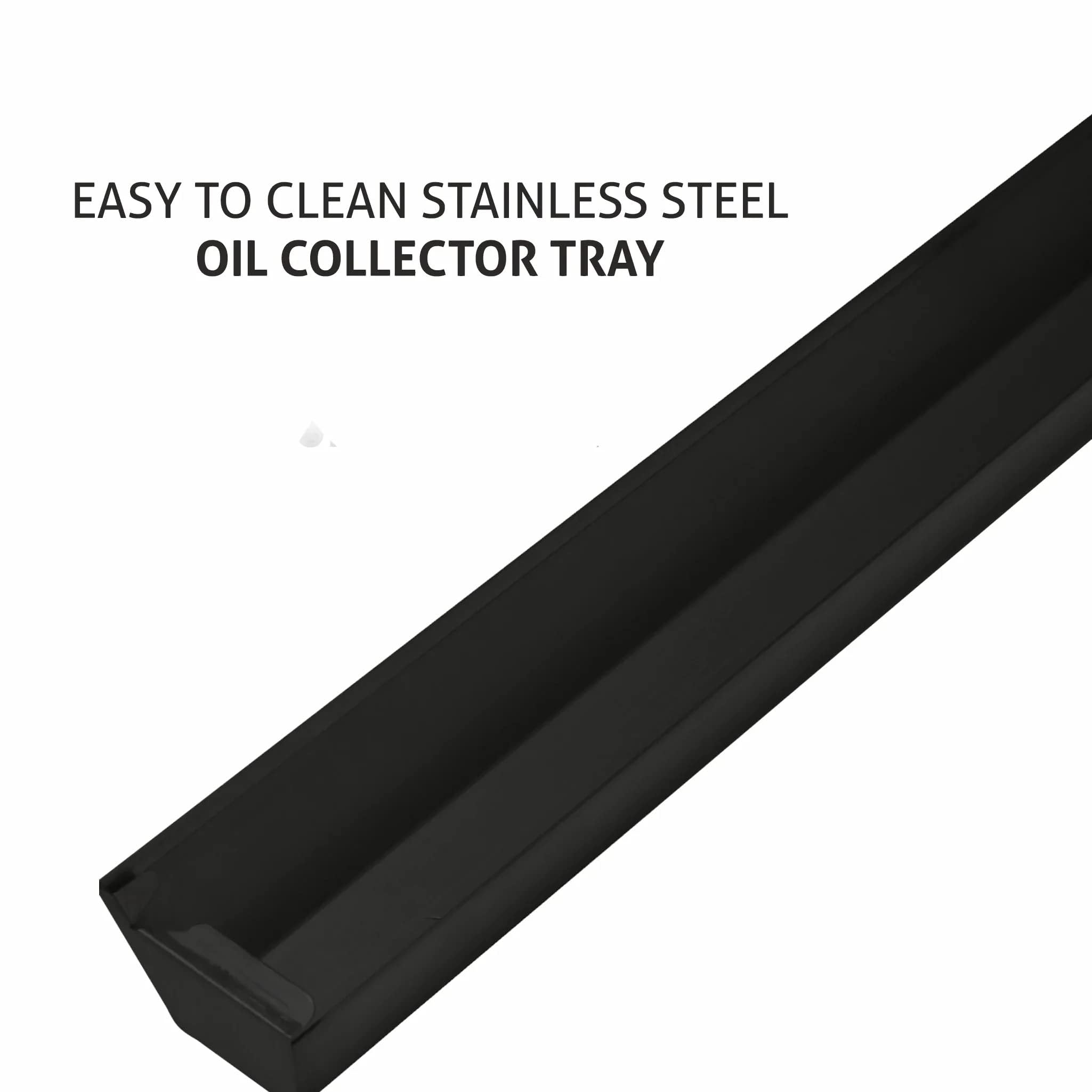 Glen Auto Clean Glass Filterless Chimney With 7 Year Warranty On Motor, With Motion Sensor 1200 m3/h -Black (CH6072SXAC75)
