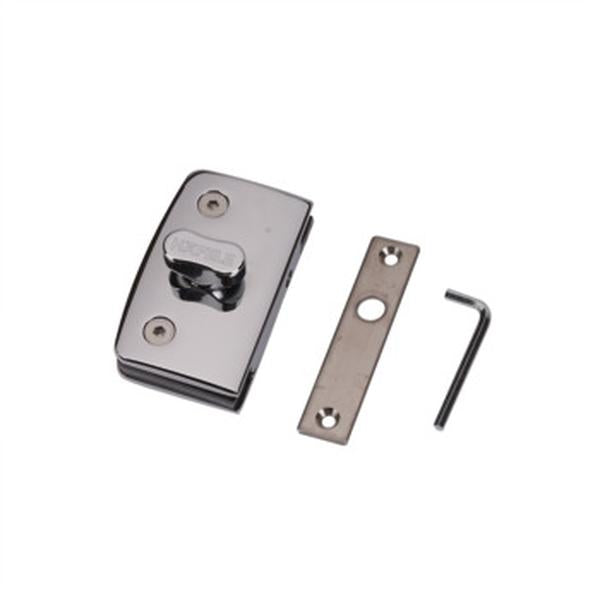 hafele 911.12.045 Chrome Polished WC Indicator Lock for Single Glass Doors for 8 to 10mm Glass, Chrome Polished