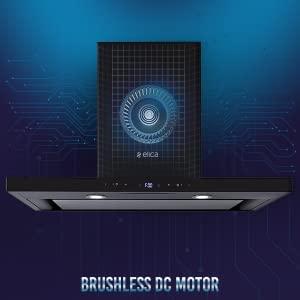 Elica iSMART 5 STAR Performance 90 cm Chimney with Inverter Technology and LTW (iSMART SPOT H4 EDS LTW 90 NERO)