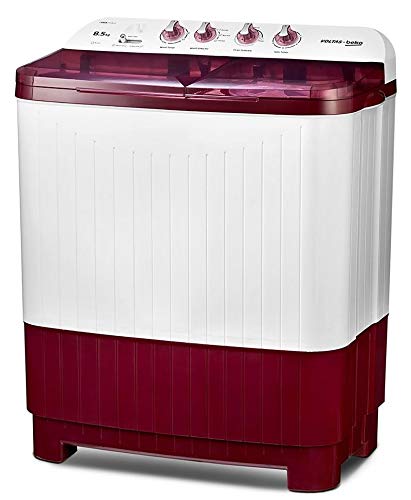 Voltas Beko 8.5 kg Semi-Automatic Top Loading Washing Machine (WTT85DBRT, Burgundy) 2020