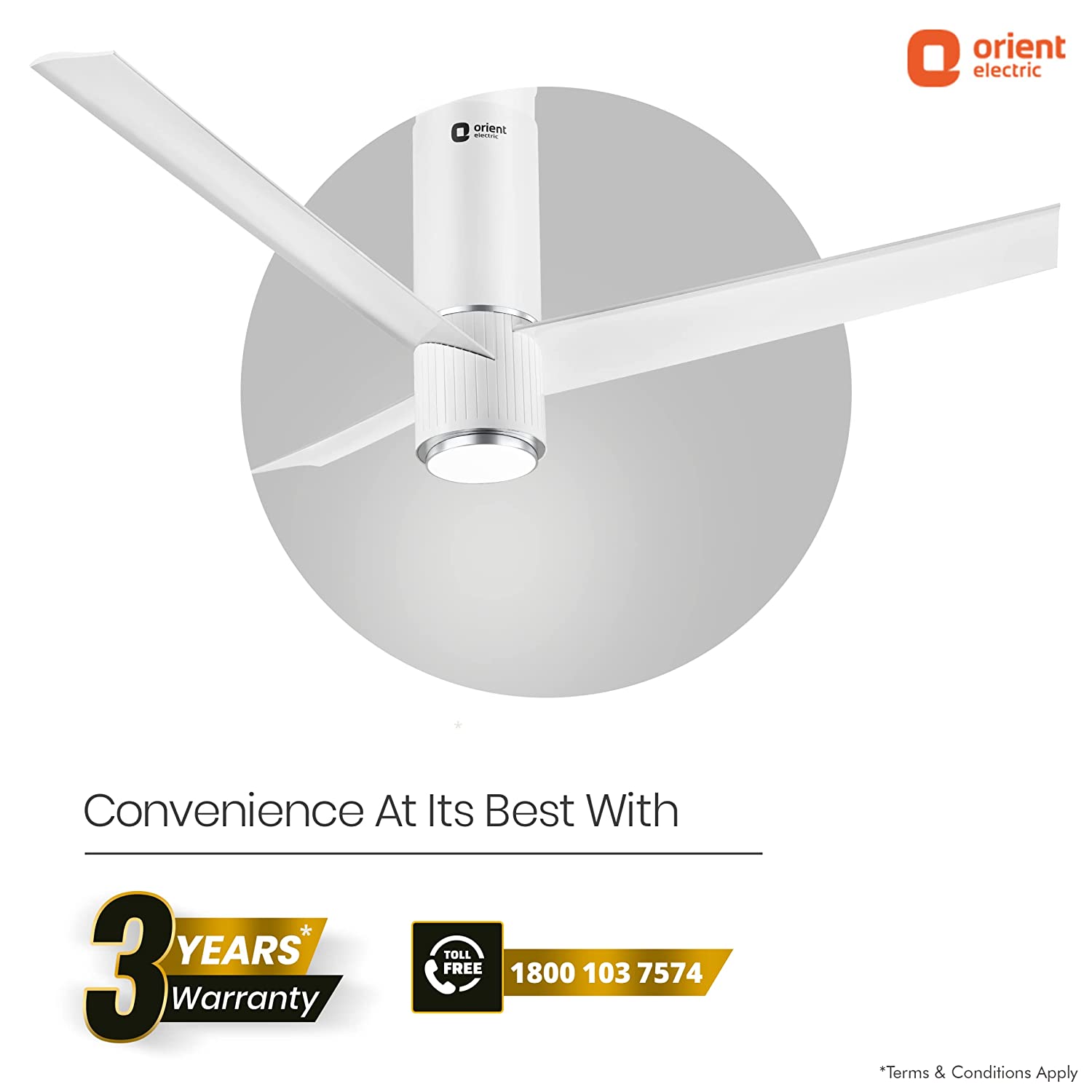 Orient Electric Aeroslim 1200mm Ceiling Fan White