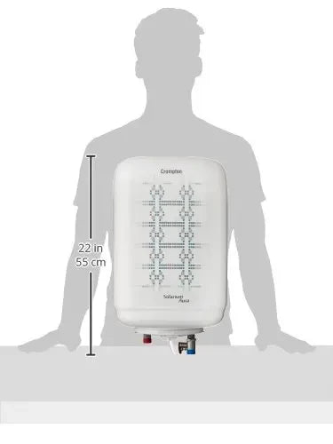 Crompton Solarium Aura 2000-Watt Storage Water Heater (White) - 10 Liter
