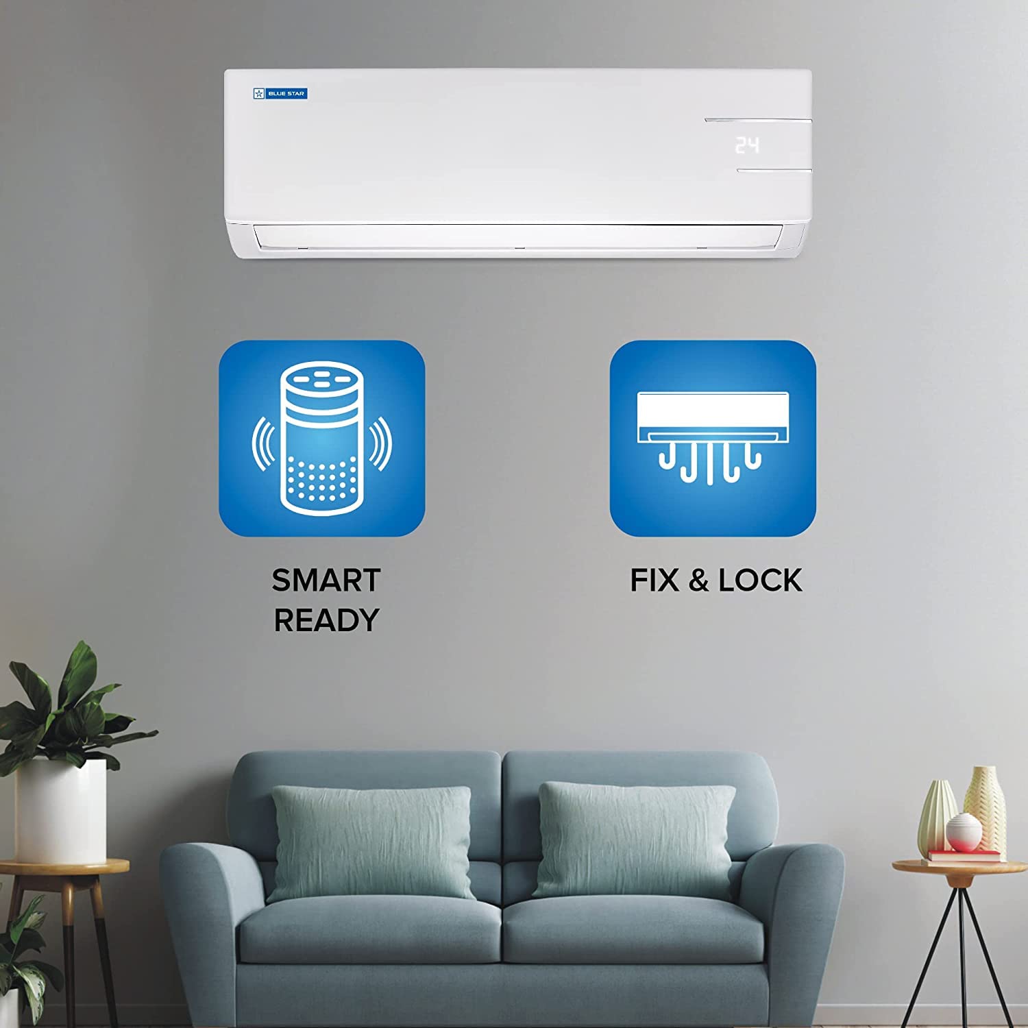 Blue Star Inverter Split Ac IA315YLU 1.2 Ton 3Star White