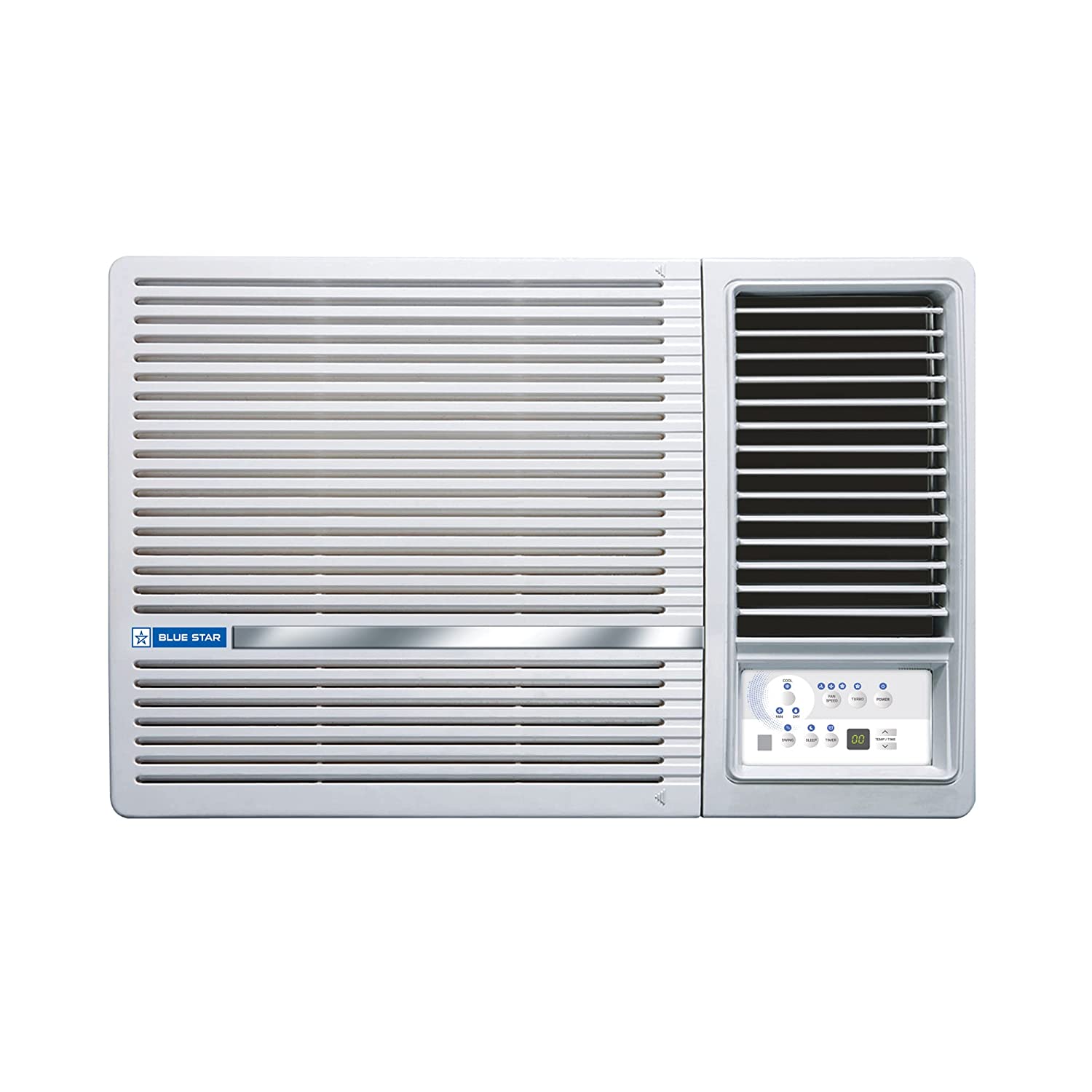 Blue Star 1 Ton 3 Star Fixed Speed Window AC (Copper, Turbo Cool, Humidity Control, Fan Modes-Auto/High/Medium/Low, Hydrophilic Blue Fins, Dust Filters, Self-Diagnosis, 2023 Model, WFA312LN, White)