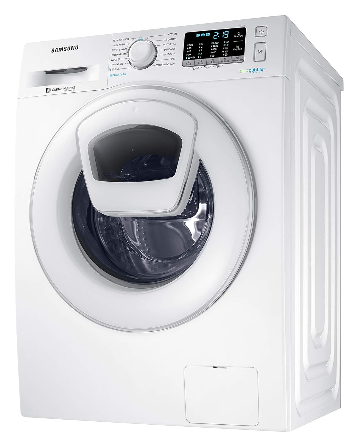 Samsung 8.0 Kg Inverter Front Load Washing Machine (WW81K54E0WW/TL, White) - Fully-Automatic, Energy Efficient