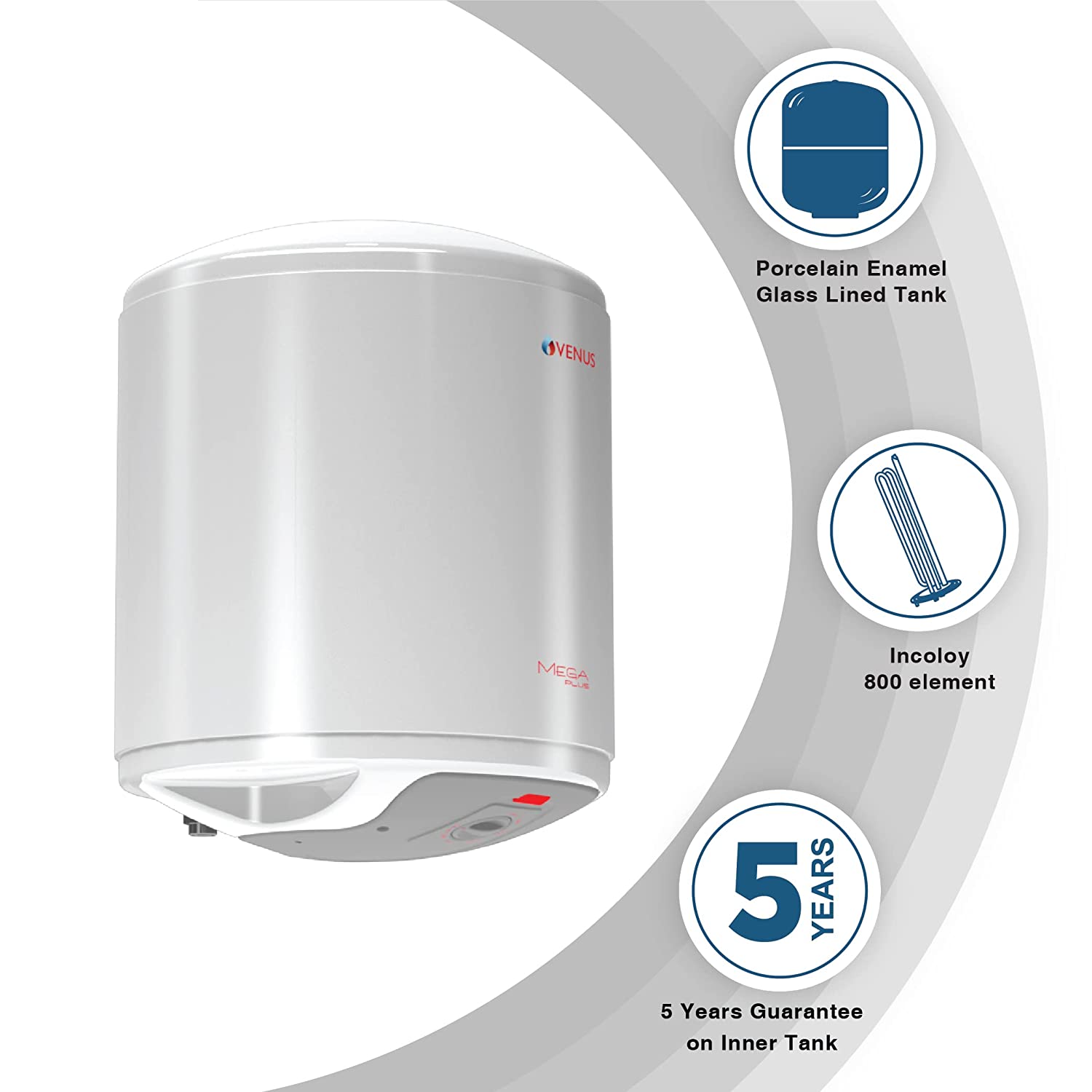 Venus MegaPlus 10EV 10L Water Heater White 4 Stars