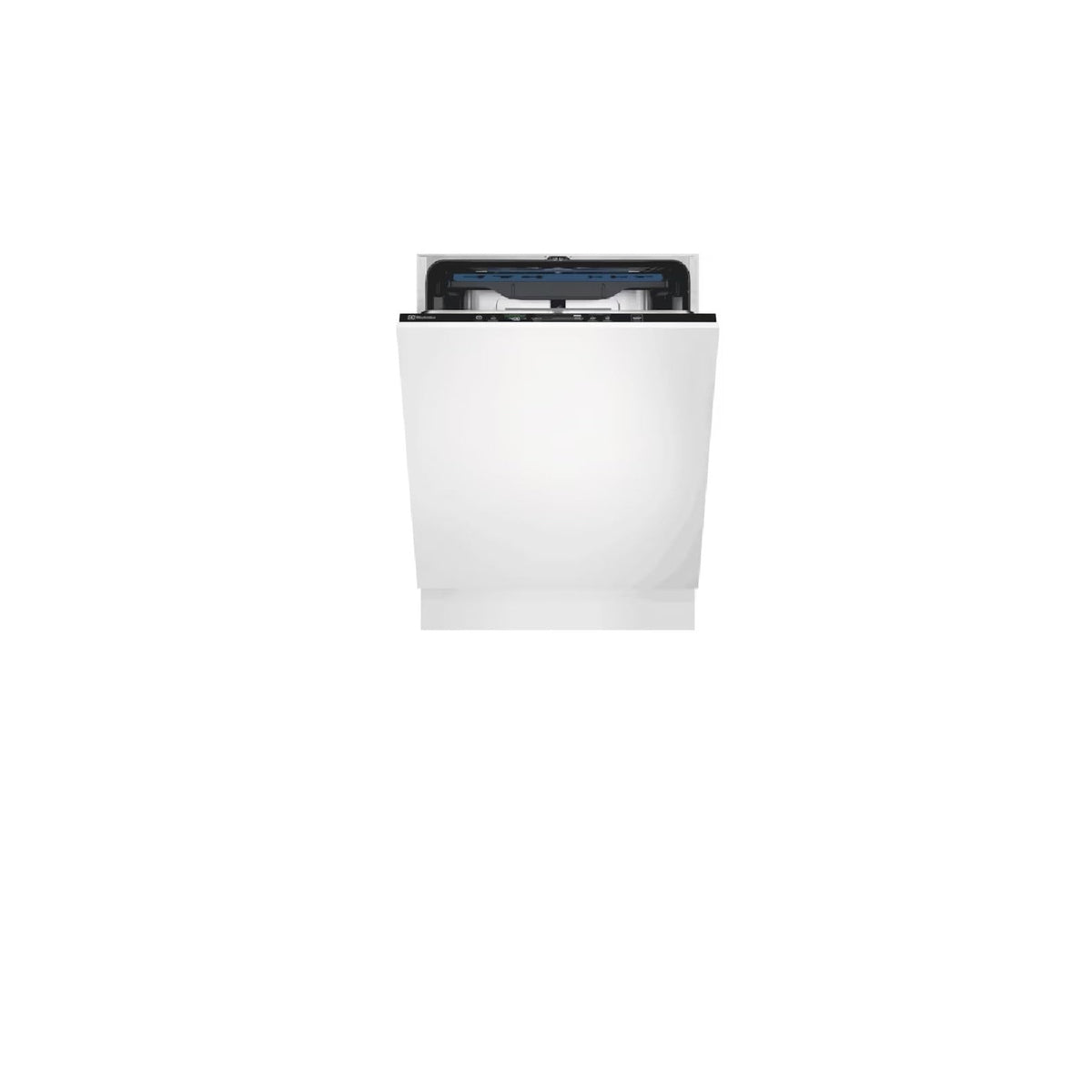 Electrolux EEM48330L fully-integrated built-in dishwasher front view with door panel and top control strip