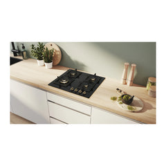 Bosch PNH6B6F21I True Brass 2D 60 cm 4 Burner Built-in Gas Hob