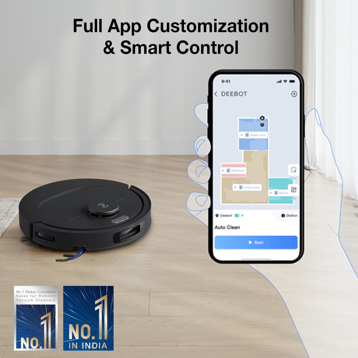 Ecovacs DEEBOT N50 PRO OMNI robot vacuum and mop product image