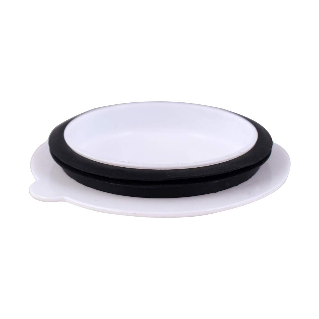 White jar lid with black rubber sealing ring for the Wonderchef Vietri 63153026 mixer grinder