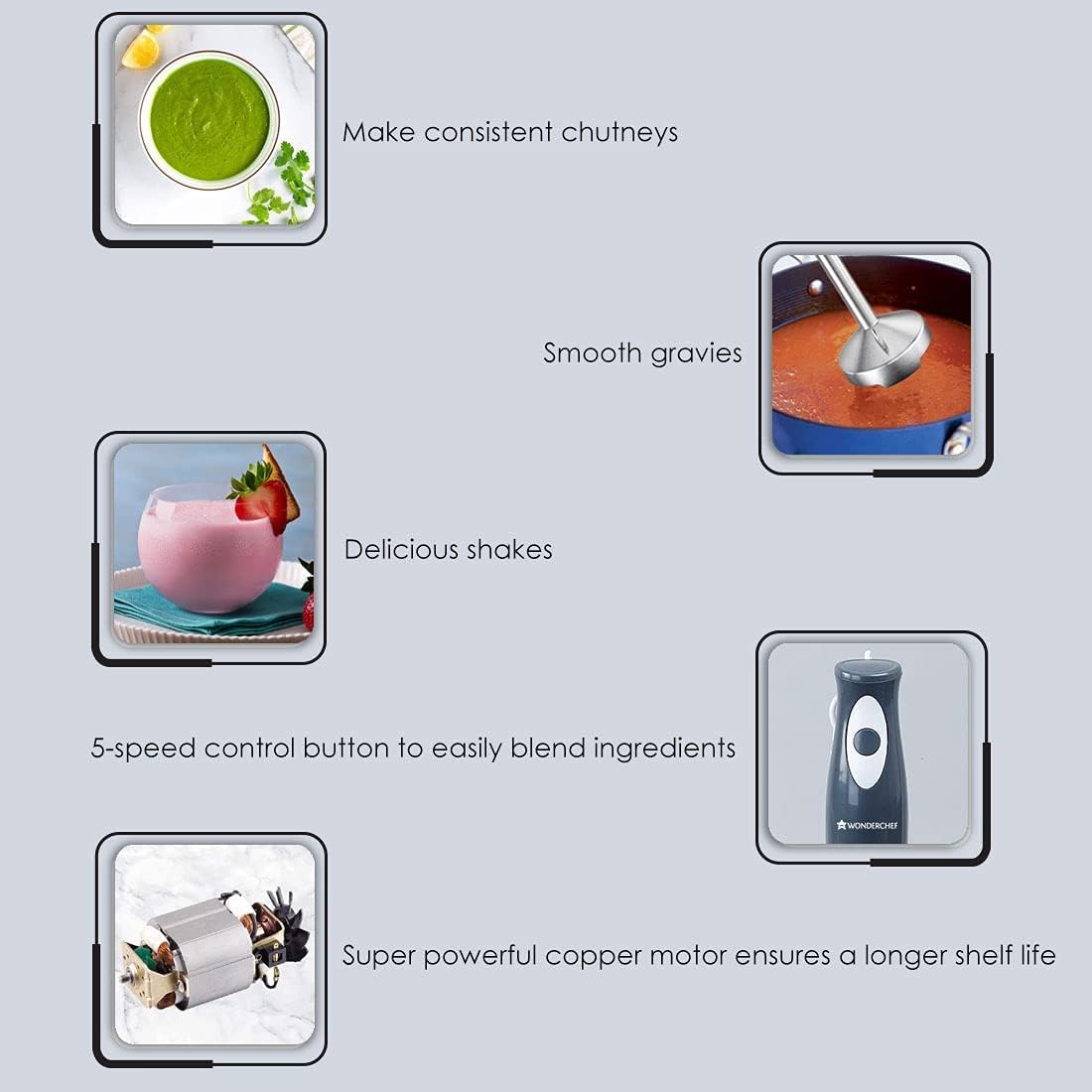 Wonderchef Ultima Plus hand blender product image