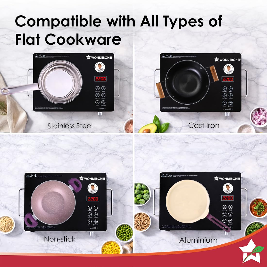 Wonderchef Evita infrared electric cooktop additional product image