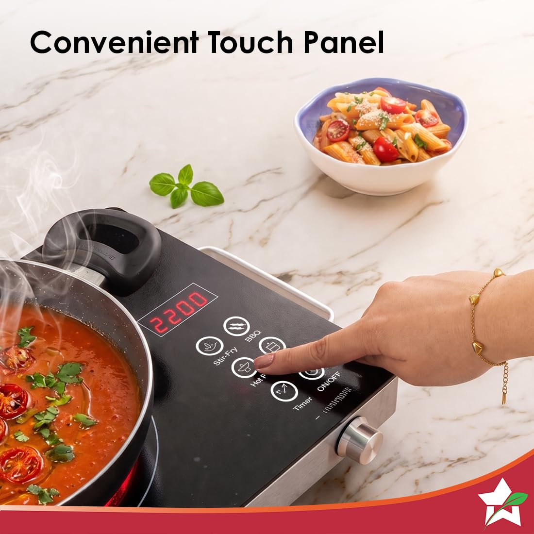 Wonderchef Evita infrared electric cooktop additional product image