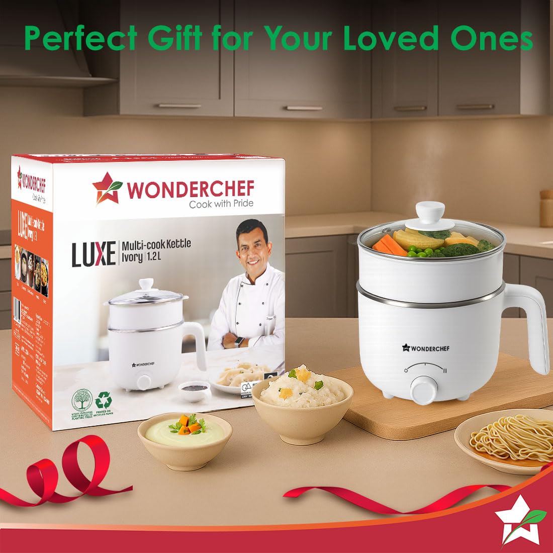 Wonderchef 63154900 Luxe Ivory multi cook kettle product image