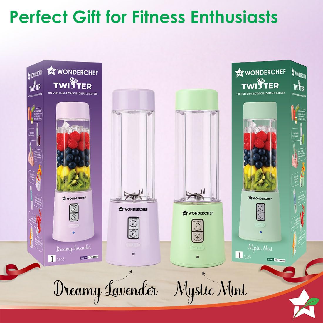 Additional product image of the Wonderchef Twister 63155202 mint portable USB blender