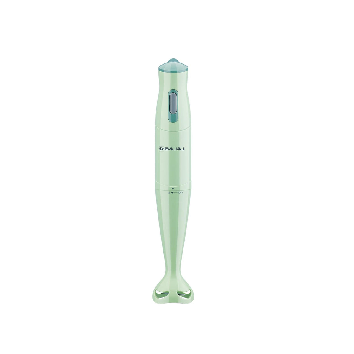 Bajaj HB 20 green hand blender, front view on white background