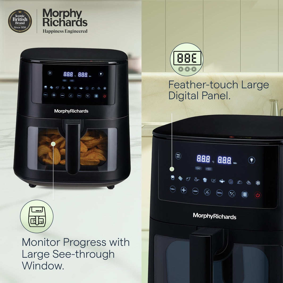 Morphy Richards 510064 Crystal Crysp 6.5 L air fryer product image