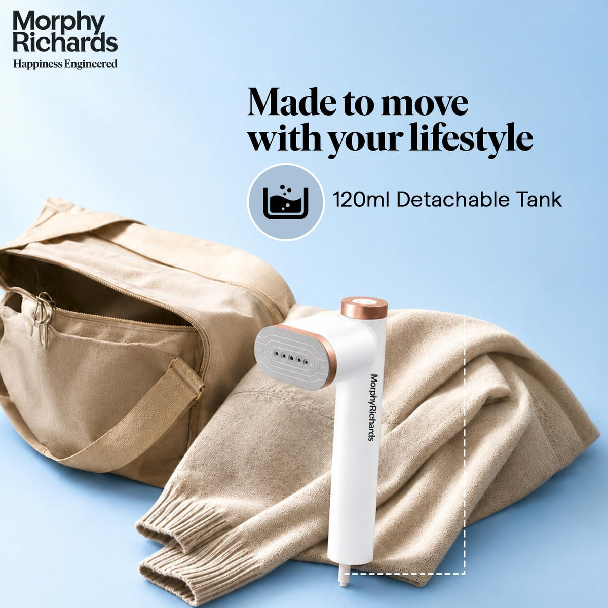 Morphy Richards Vogue Steam 1200W handheld garment steamer product image