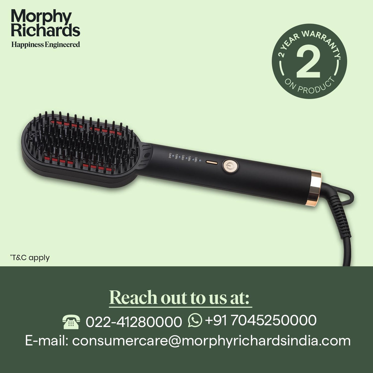 Morphy Richards Estella Hair Straightener Brush additional product image