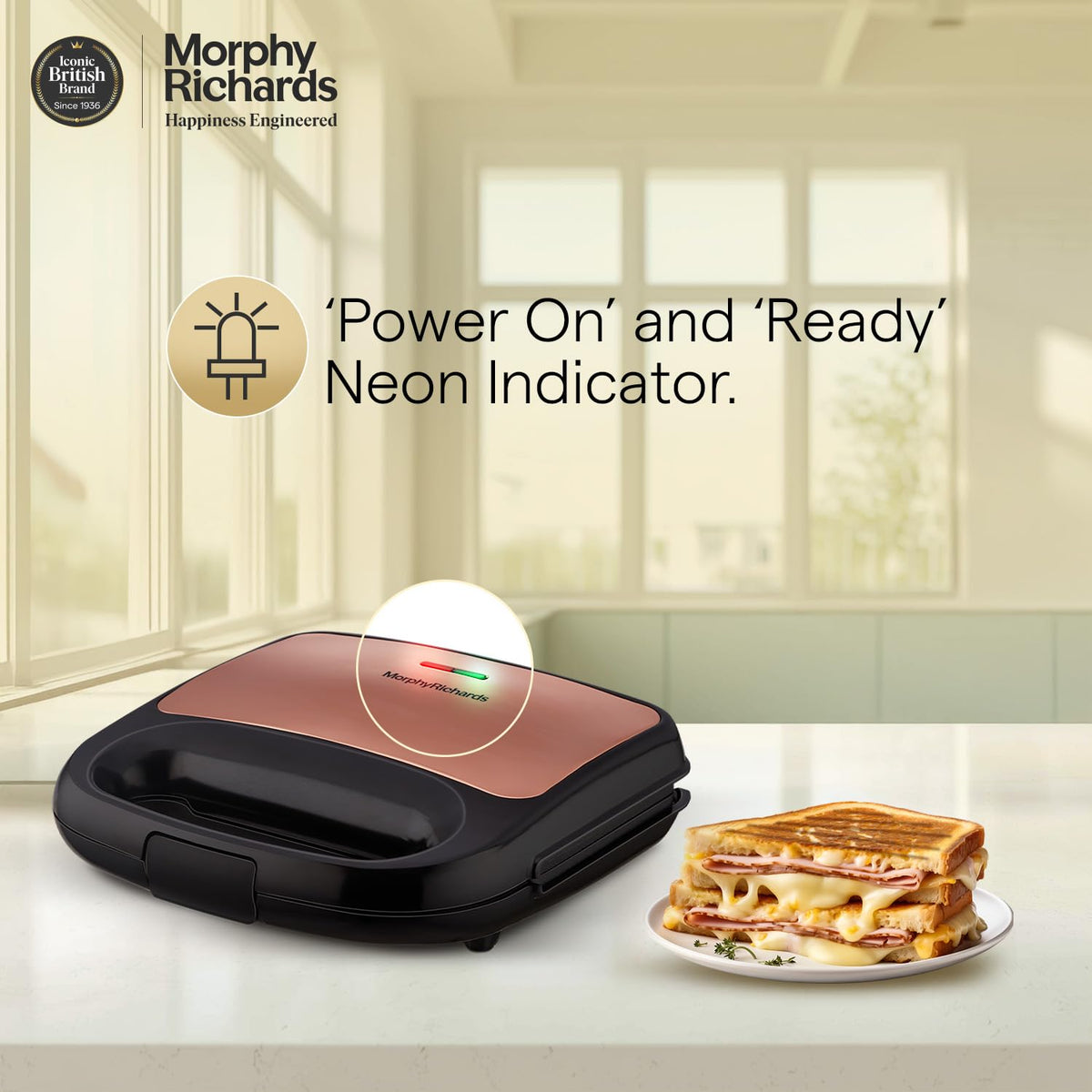Morphy Richards Luxe Rose (T&G) sandwich maker additional product image