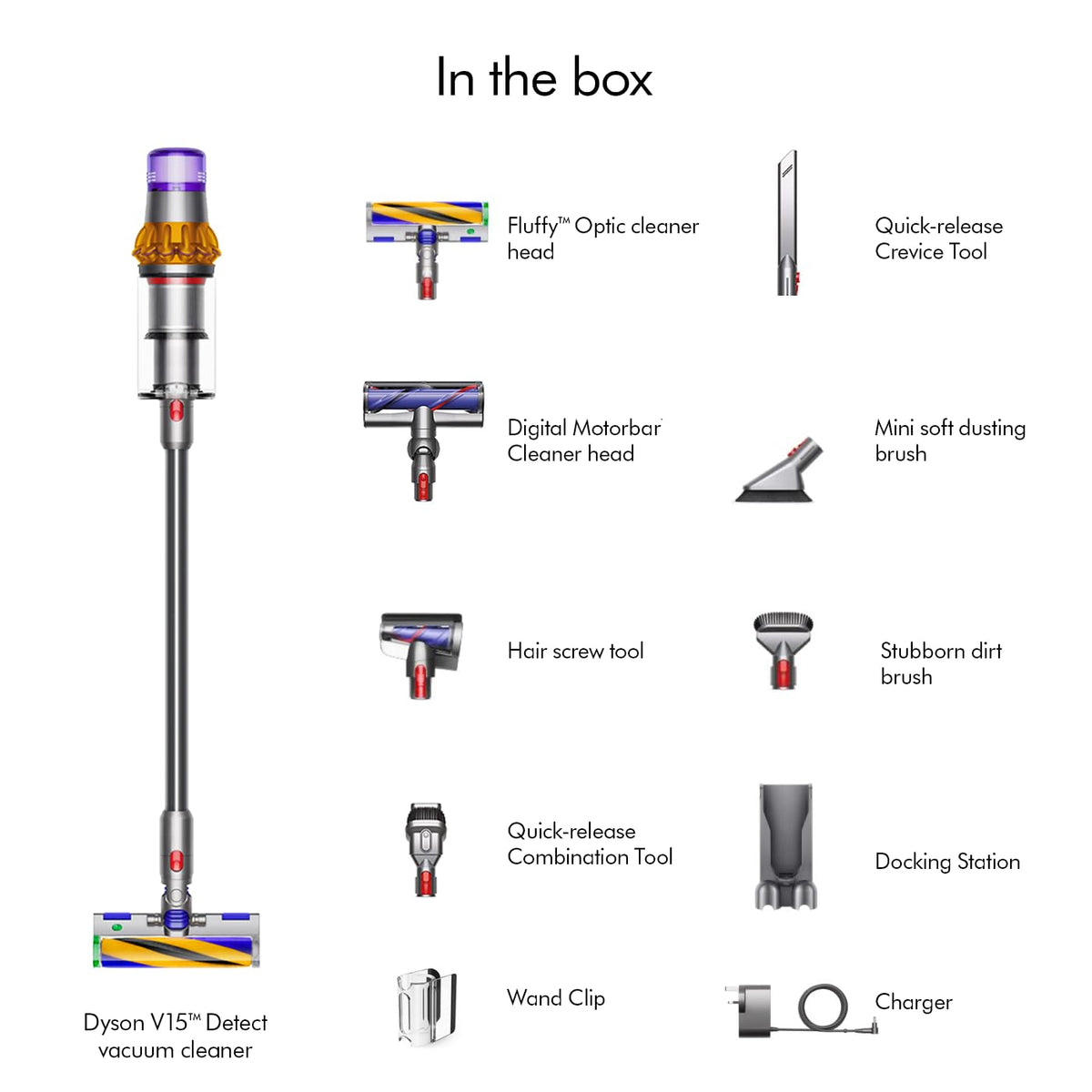 Dyson V15 Detect 381356-01 cordless vacuum cleaner product image