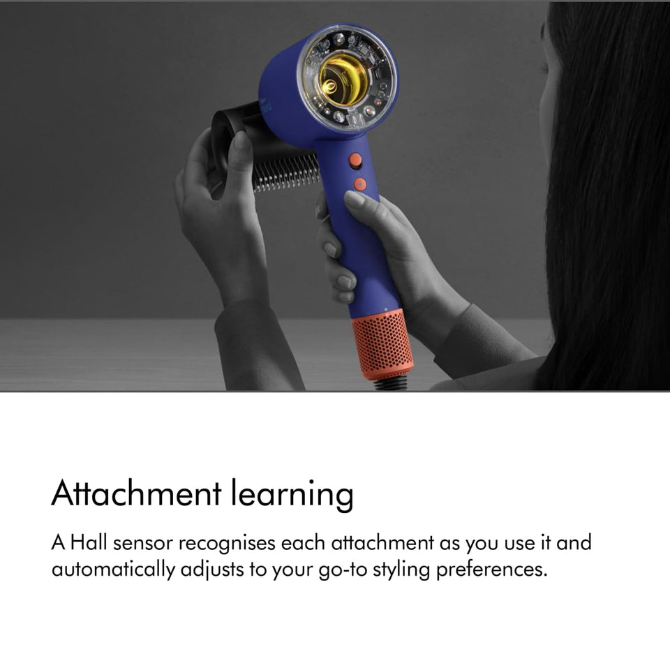 Dyson Supersonic Nural 515217-01 attachment learning with Hall sensor recognising an attachment