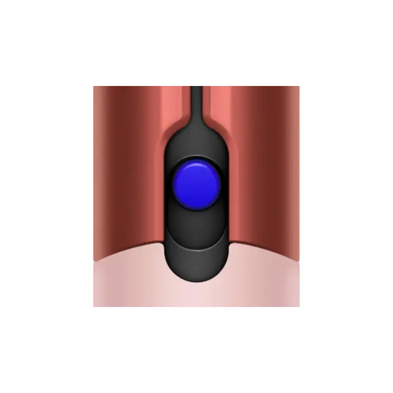 Close-up of the Dyson Airstrait control button at the base of the plates