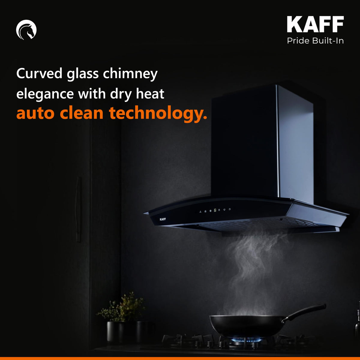 Kaff NIORDHC60 black wall mount chimney additional product image