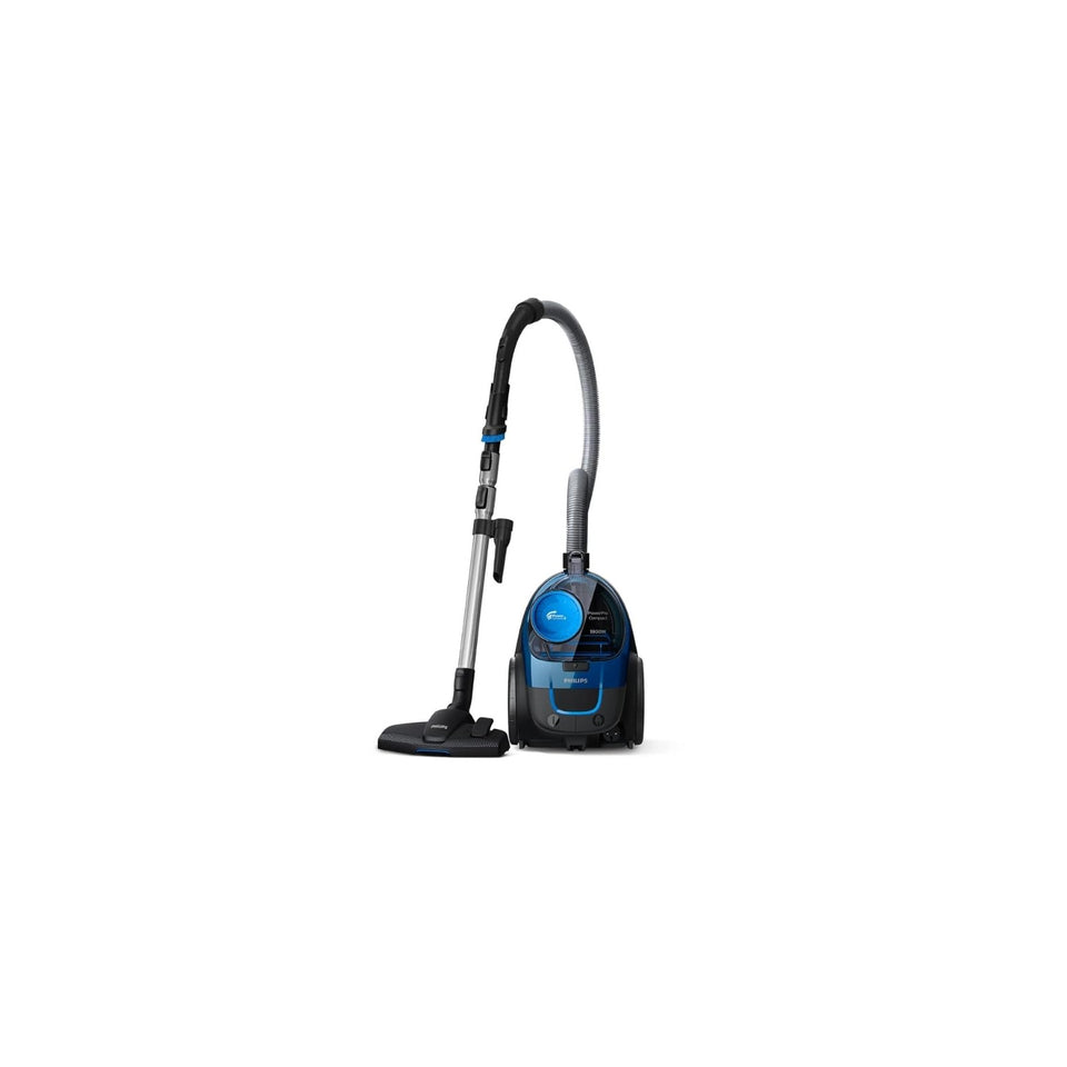 Philips PowerPro Compact FC9352/01 vacuum cleaner with floor nozzle on a white background, labelled 1900W
