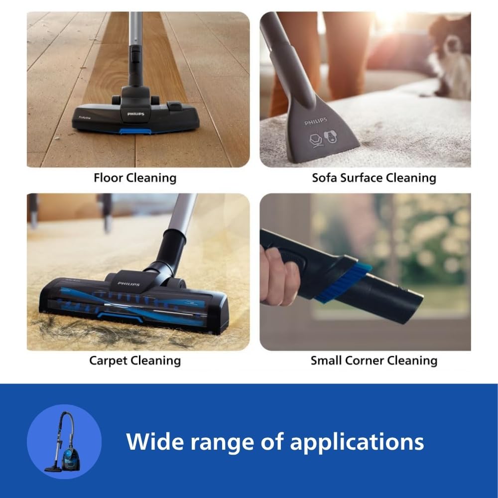 Philips FC9352/01 vacuum nozzles for floor, sofa surface, carpet and small corner cleaning