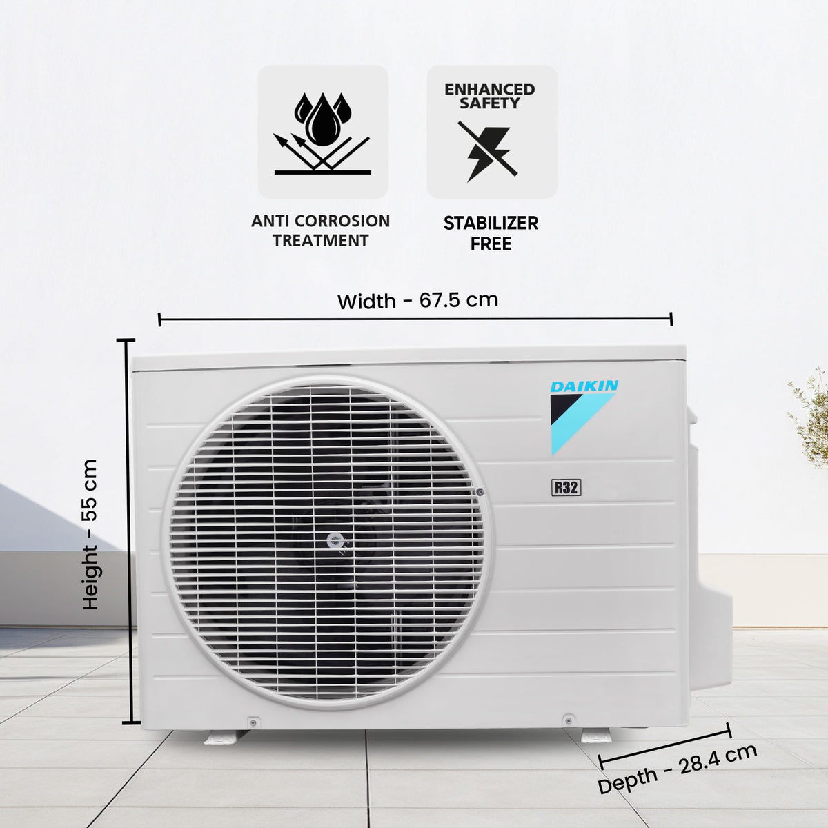 Daikin FTQ35TV16X2 split AC product image