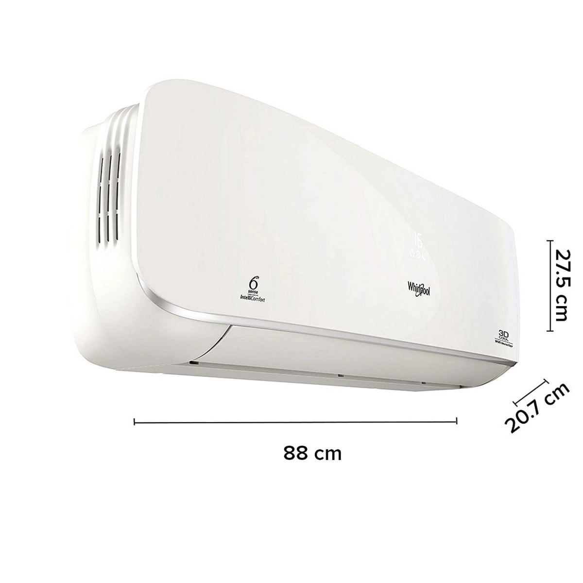 Whirlpool 1.0 Ton 3 Star Wi-Fi Inverter Split AC (Copper, 1.0T 3DCOOL WiFi Inverter 3S COPR, White)