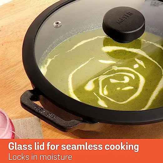 Meyer Sauteuse With Glass Lid 48645 26cm Black