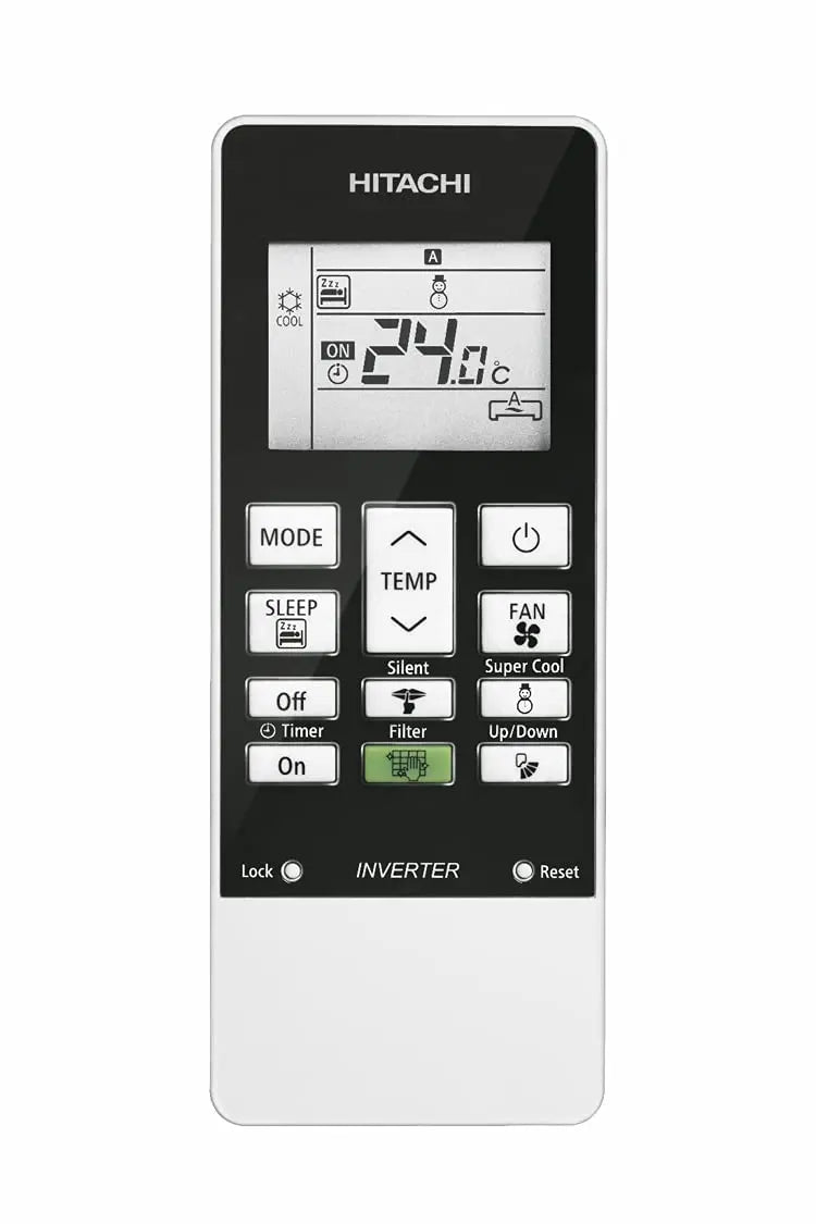 Hitachi 1 Ton 5 Star iFresh Inverter Split AC (100% Copper, Dust Filter, 2022 Model, Kiyora 5200FX, R32-RAPG512HFFEOF, Gold)