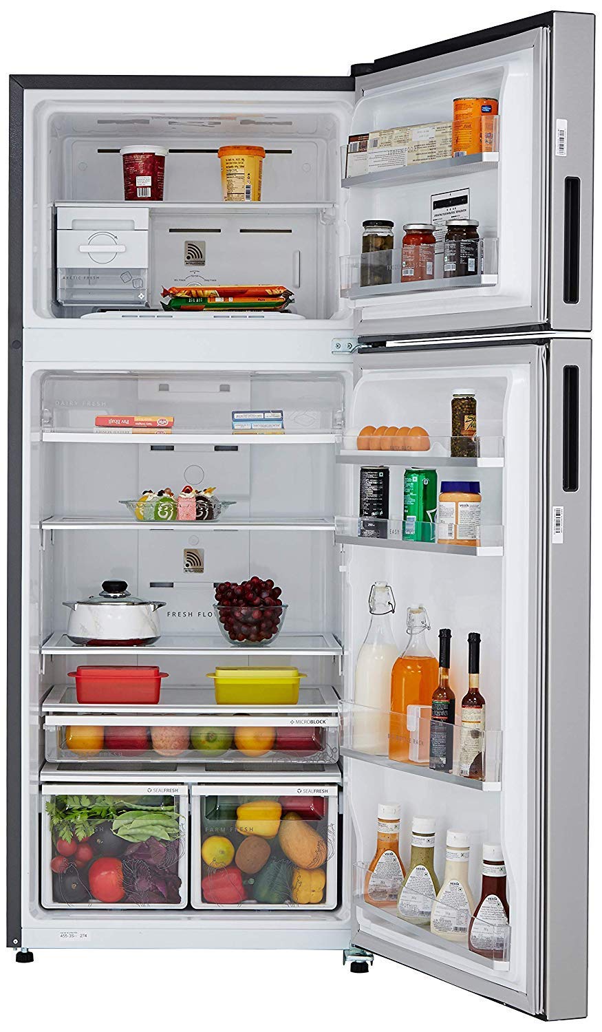 Whirlpool 440 L 3 Star Refrigerator NTELLIFRESH INV CNV 455 3S Alpha Steel