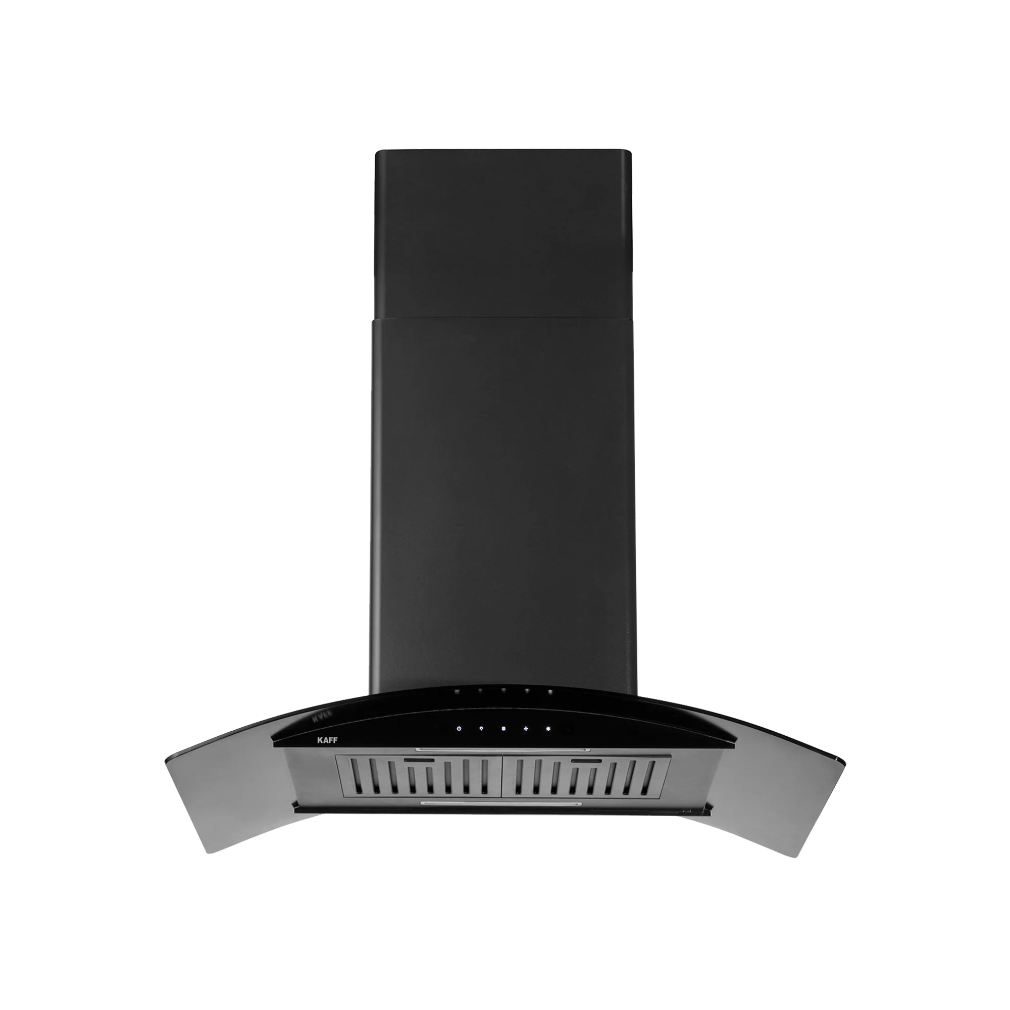 Kaff OPEC DHC 90 BLK (IS) - Island Chimney with Heavy Duty Baffle Filter