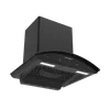 Faber Enigma BLDC HC SC FL BK 60cm 1600m3/hr Ducted Auto Clean Wall Mounted Chimney with Gesture Control (Black)