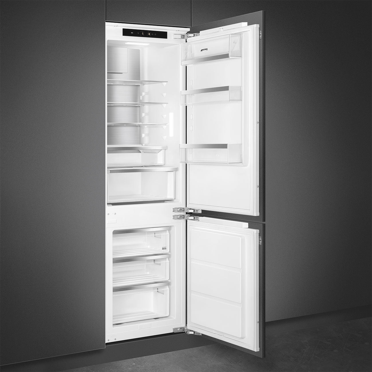 Smeg refrigerator c9174dn2d Built-in refrigerator with freezer compartment in the lower compartment