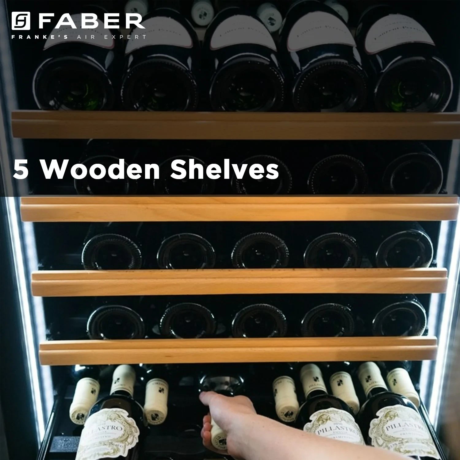 Faber Freestanding/ Built In wine cooler FWC JCF-145S Black