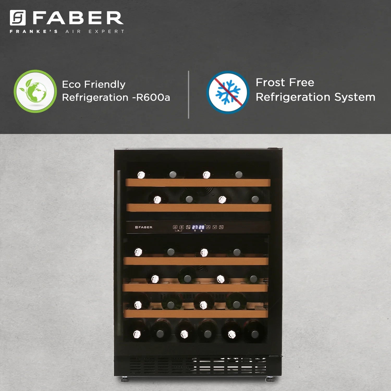 Faber Freestanding/ Built In wine cooler FWC JCF-145S Black