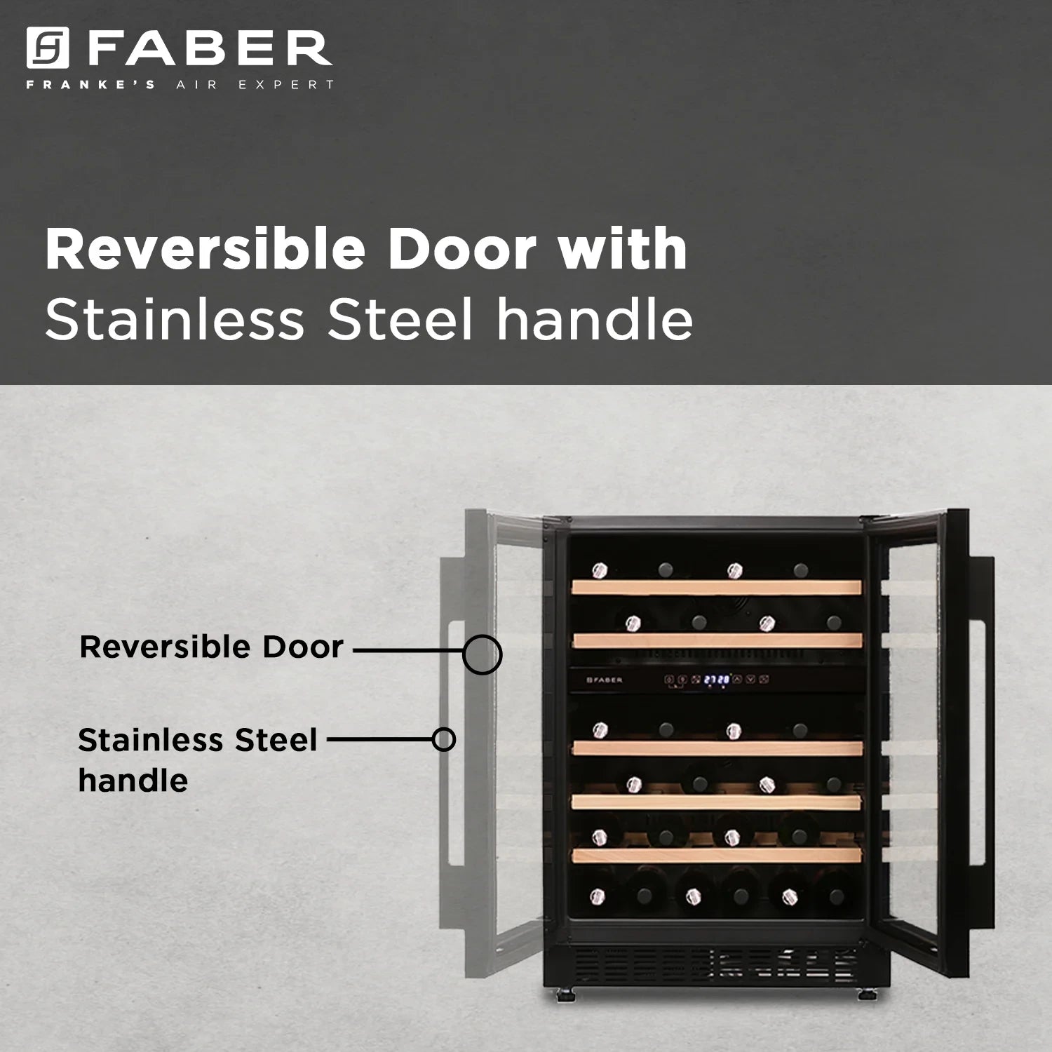 Faber Freestanding/ Built In wine cooler FWC JCF-145S Black