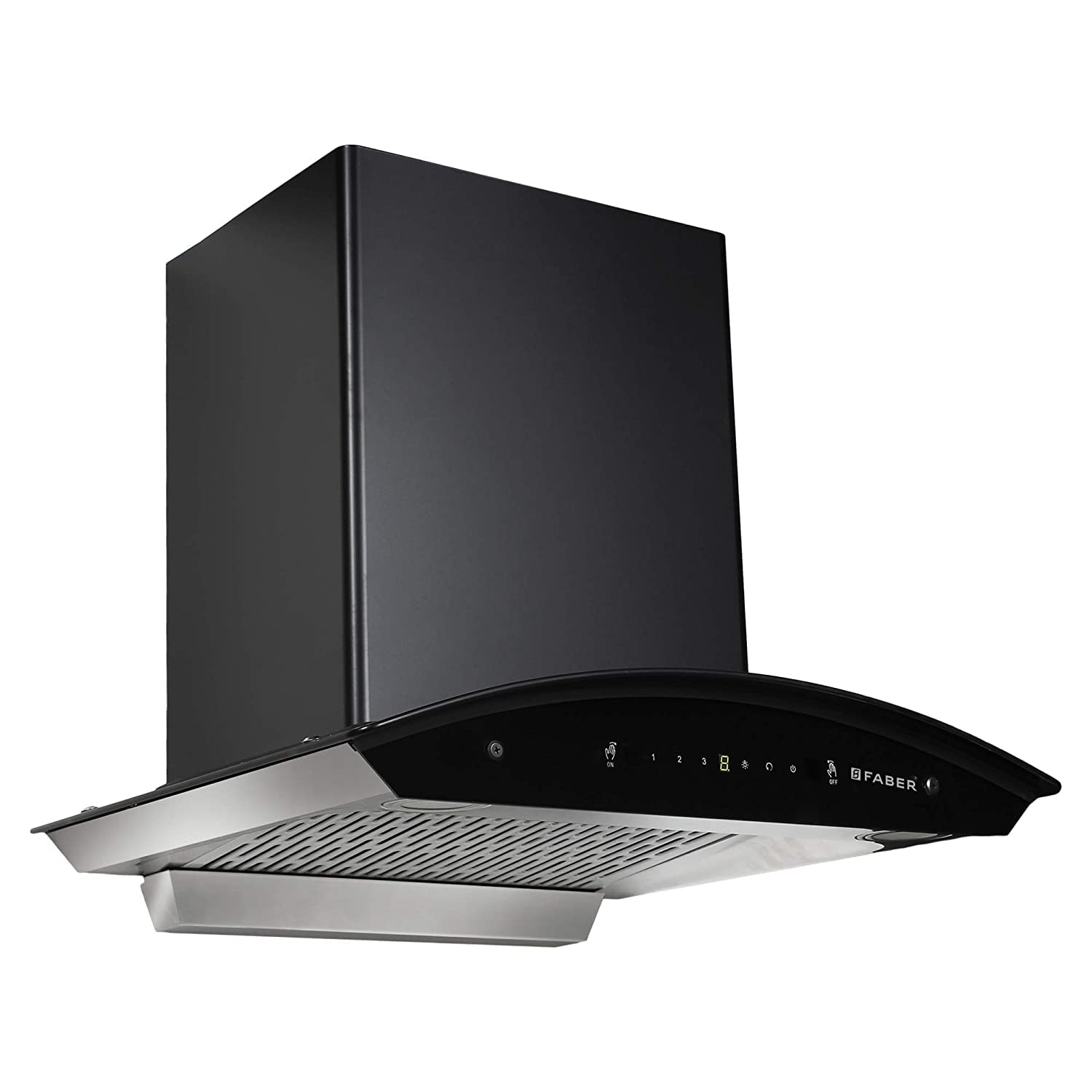 Faber 60 cm 1200 m³/hr Auto-Clean Chimney HOOD EVEREST IND SC TC HC BK 60 Black