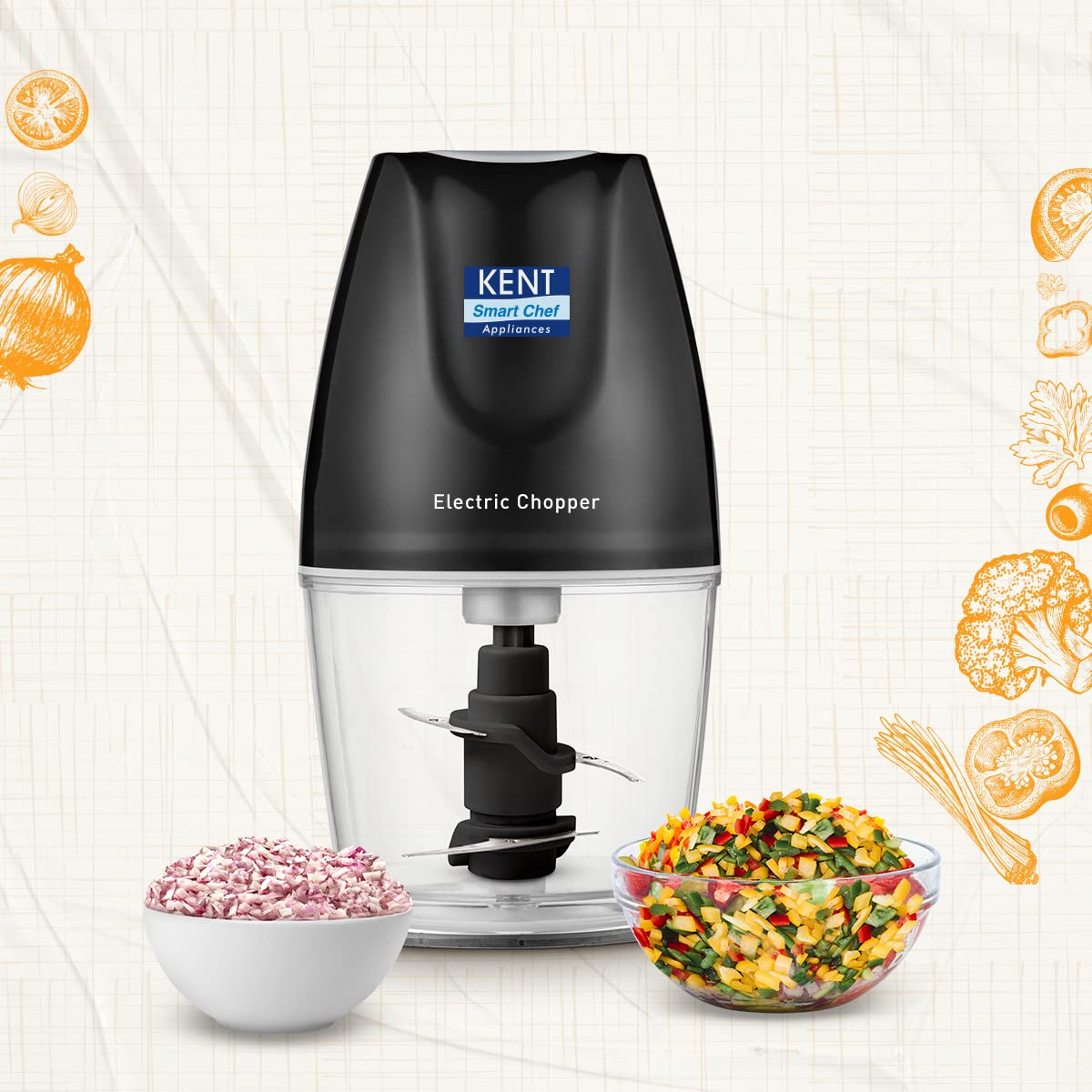 KENT Electric Chopper-B for Kitchen 250 Watt
