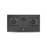 CRYSTAL NOIR 823- 3 Burners Built-in Hob: Versatile and Efficient Cooking Solution