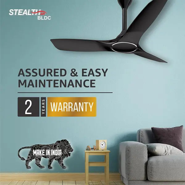 Havells Stealth Air The most silent Fan 1200mm BLDC motor and Remote Controlled Metallic Black