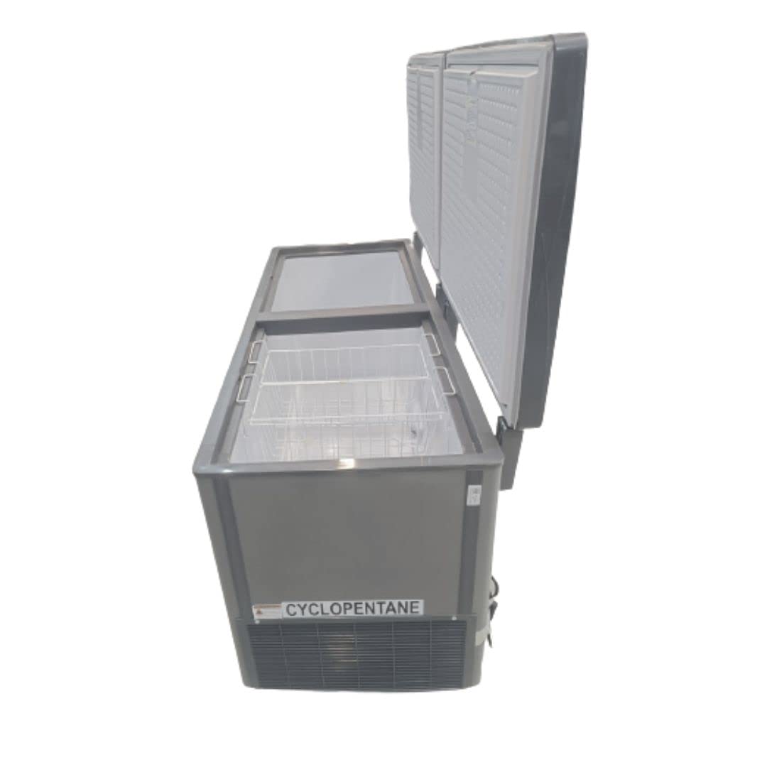 Voltas CF HT 500 DD P Double Door Deep Freezer cum chiller, 500 Liters, Convertible, GREY LATEST