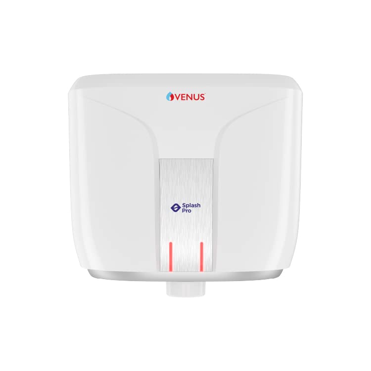 Venus Splash Pro Storage Water Heater (06 Litre, White/Graphite Silver)