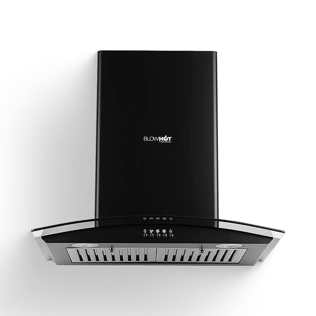 BLOWHOT 60 Cm 1100 m3/hr Chimney Bafﬂe Filter Push Button Acura S BPC Black